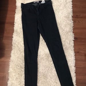 High rise skinny jeans deep blue